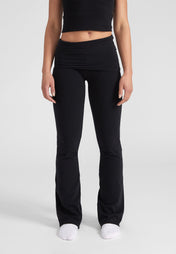 Foldover Pants - black