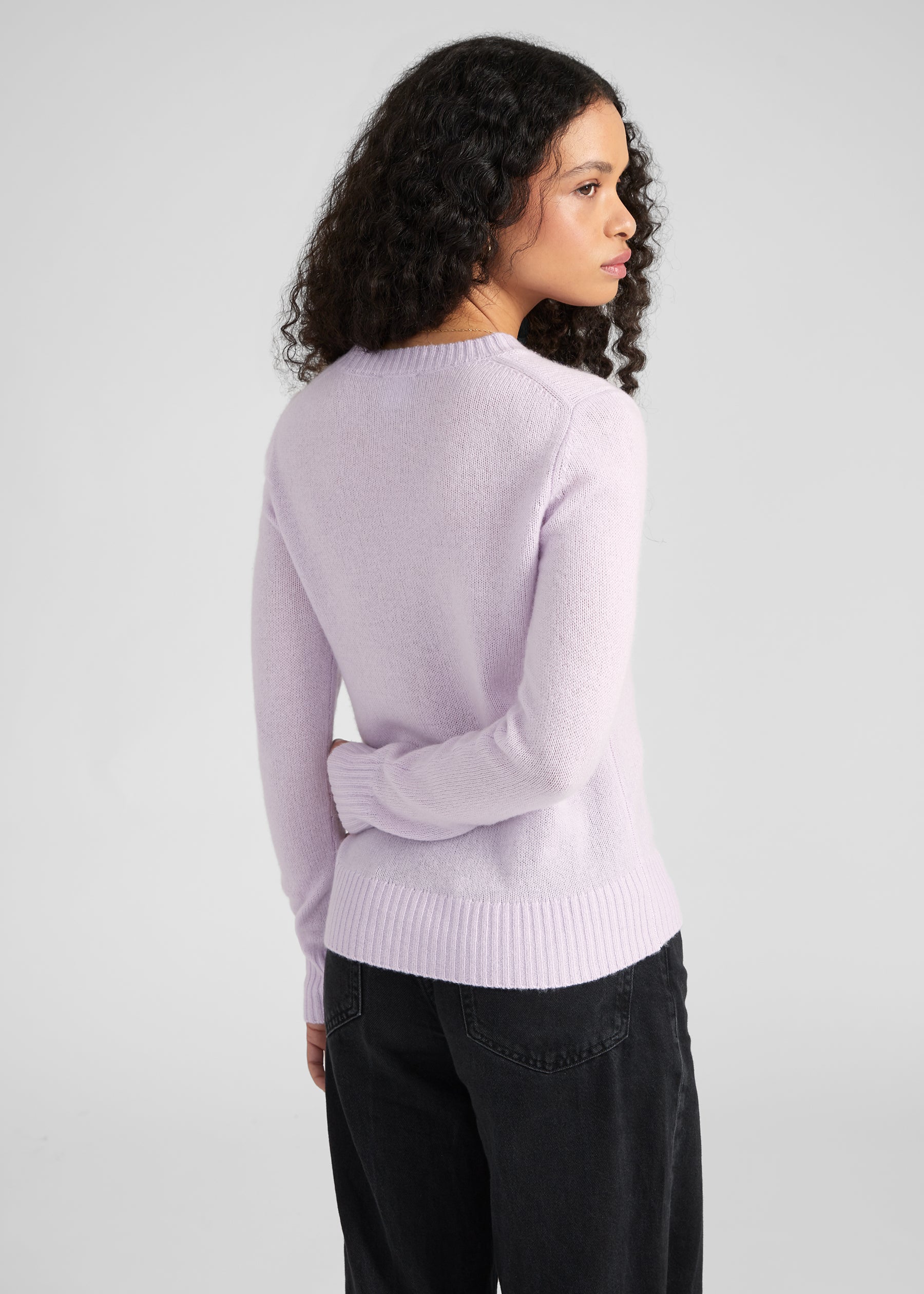 Rundhalspullover- lavender