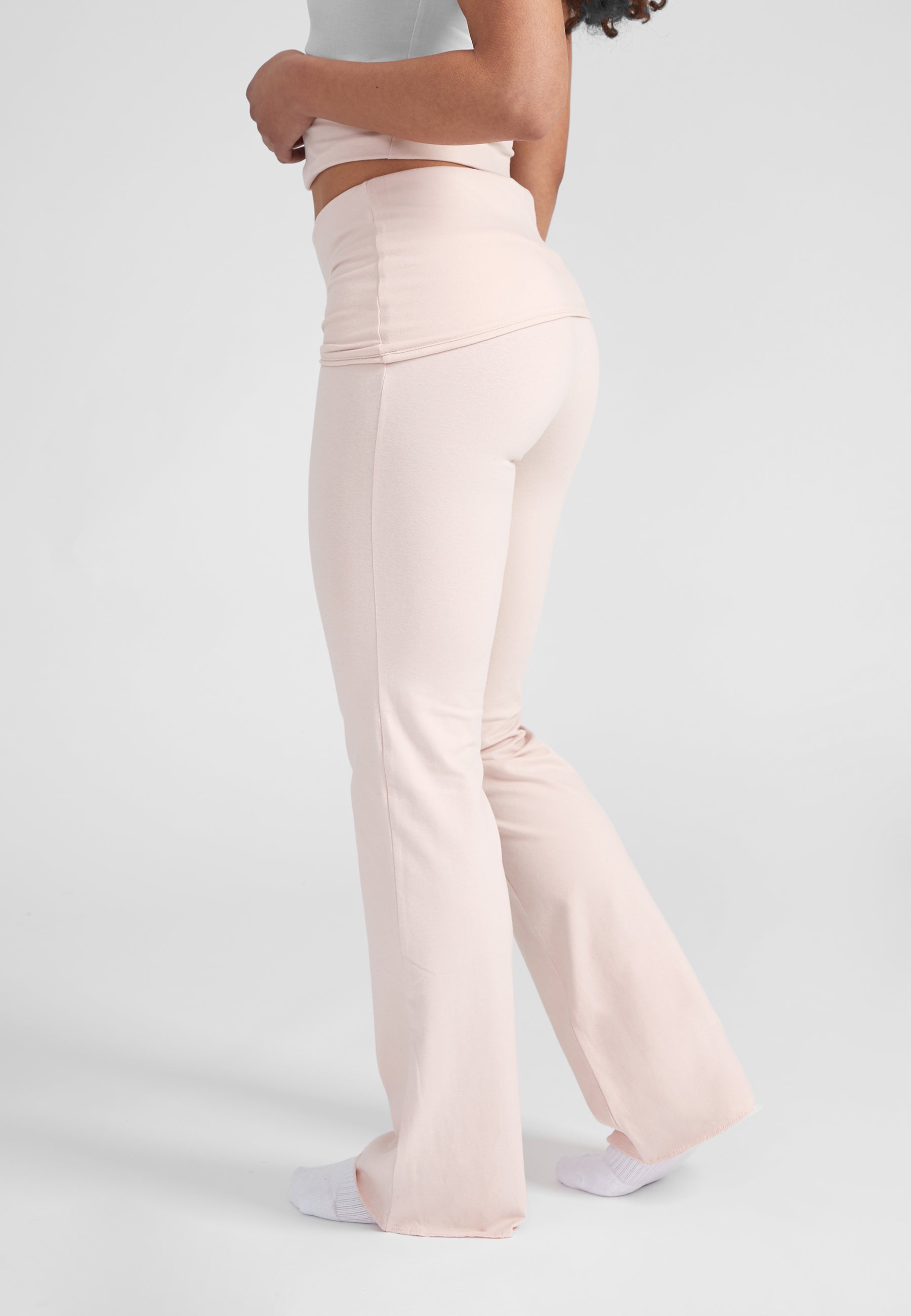 Foldover Pants - baby pink