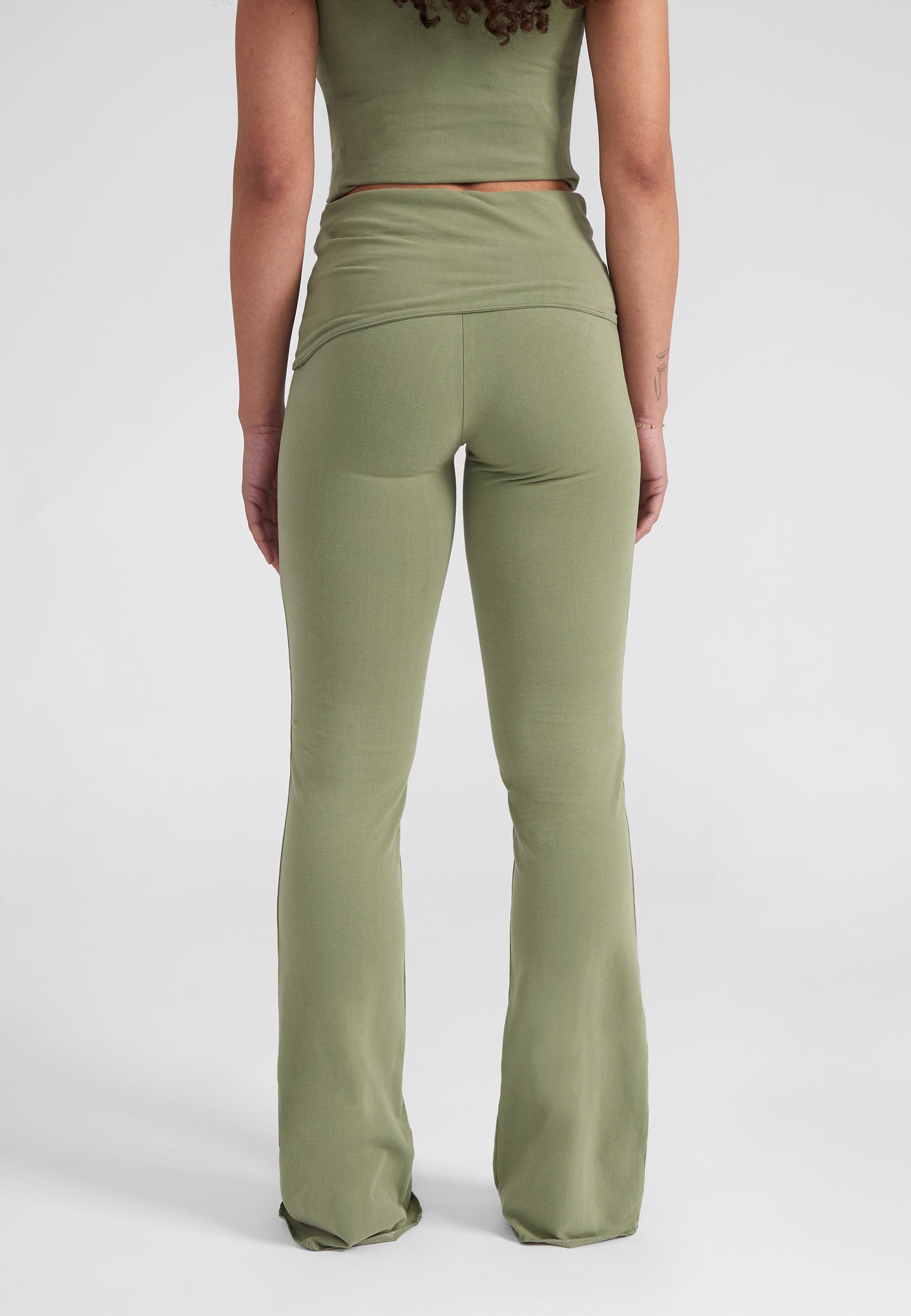 Foldover Pants - olive