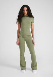 Foldover Pants - olive