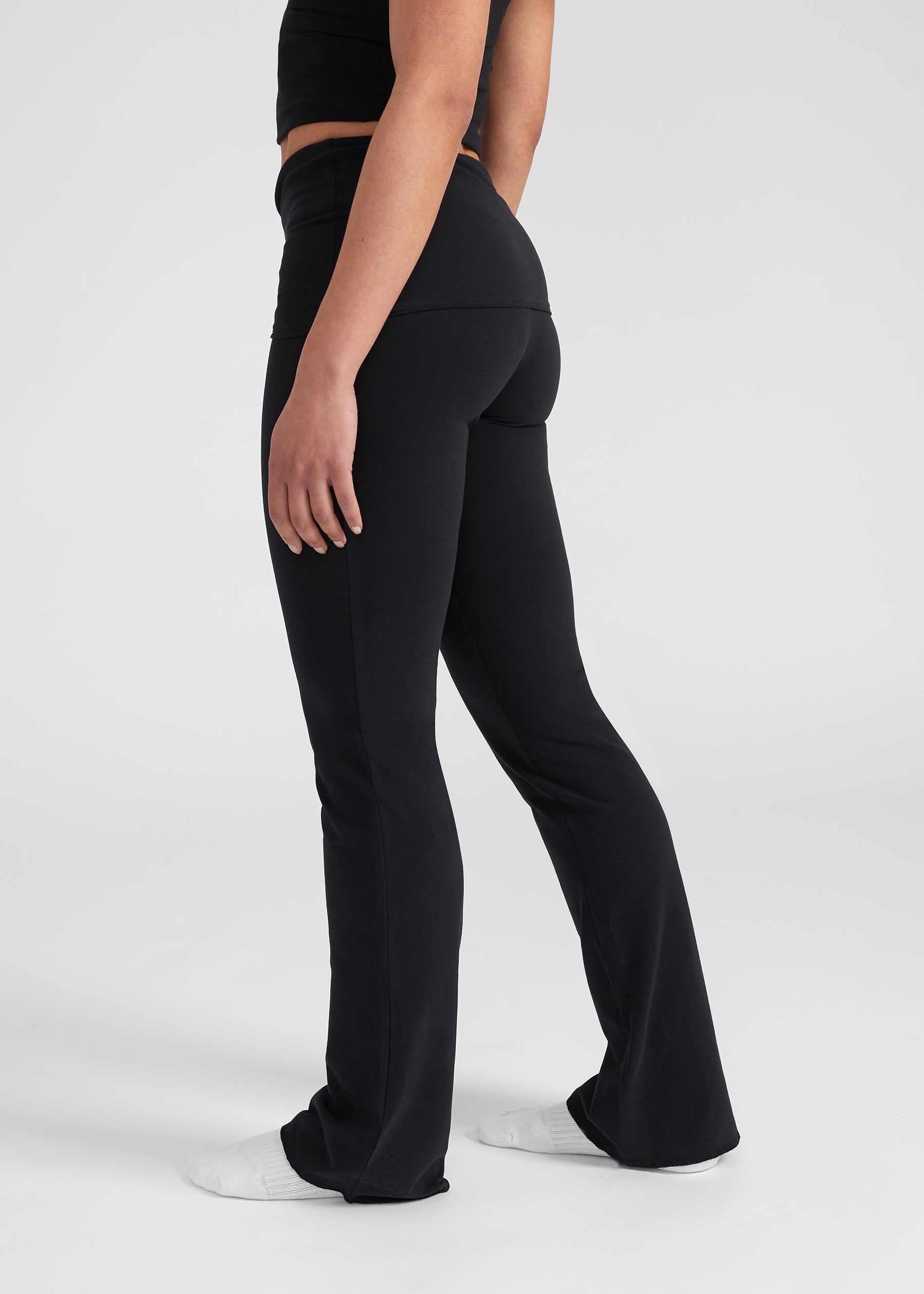 Foldover Pants - black