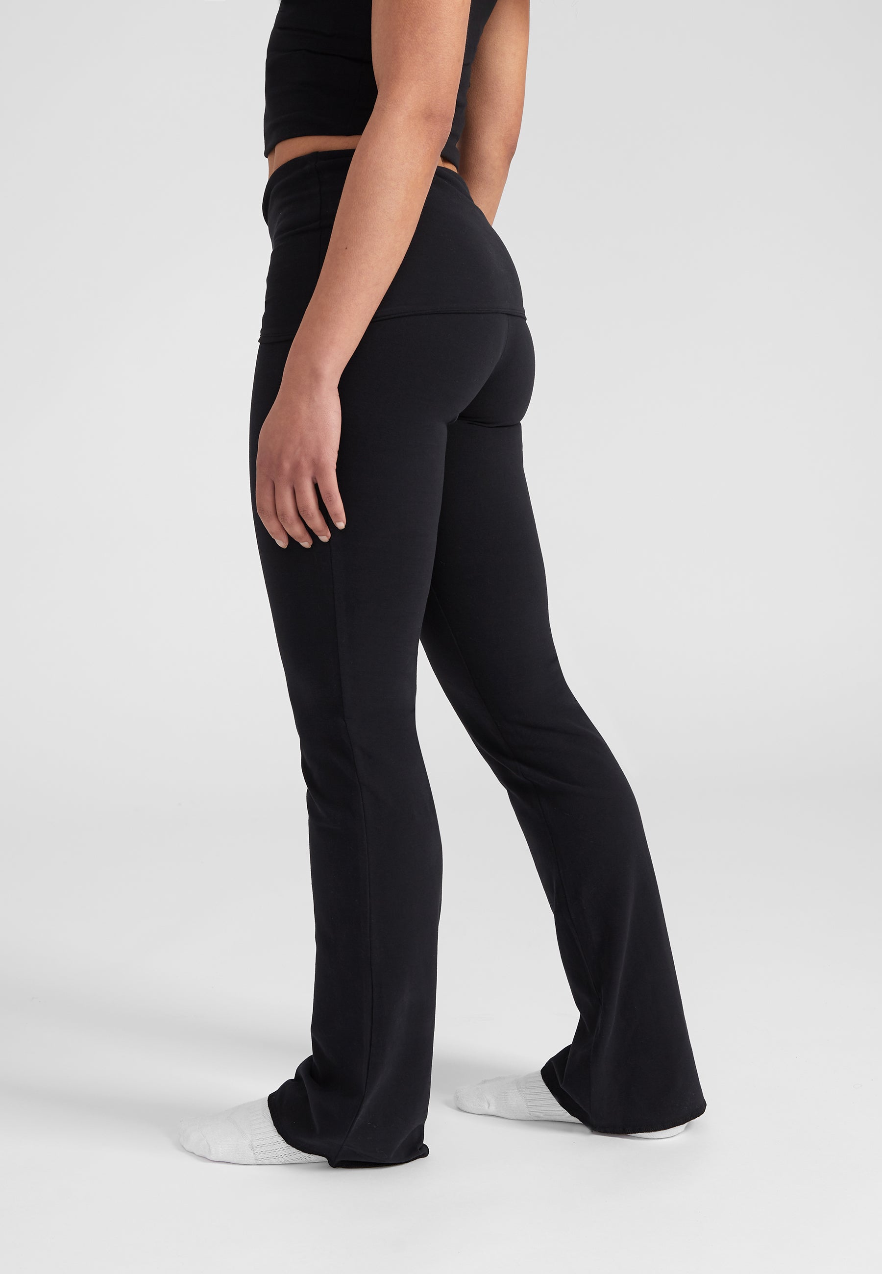 Foldover Pants - black