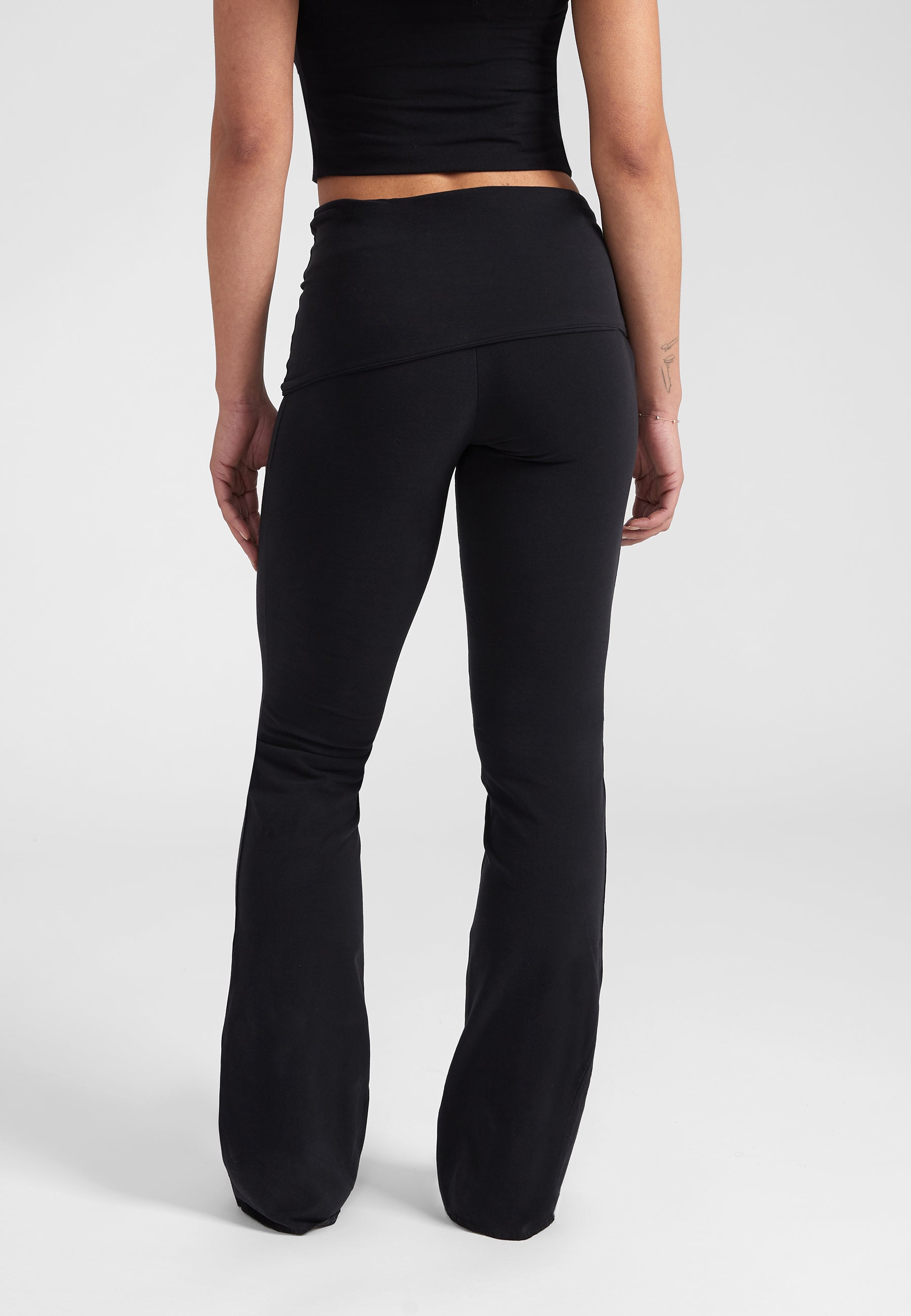 Foldover Pants - black