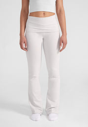 Foldover Pants - light grey melange