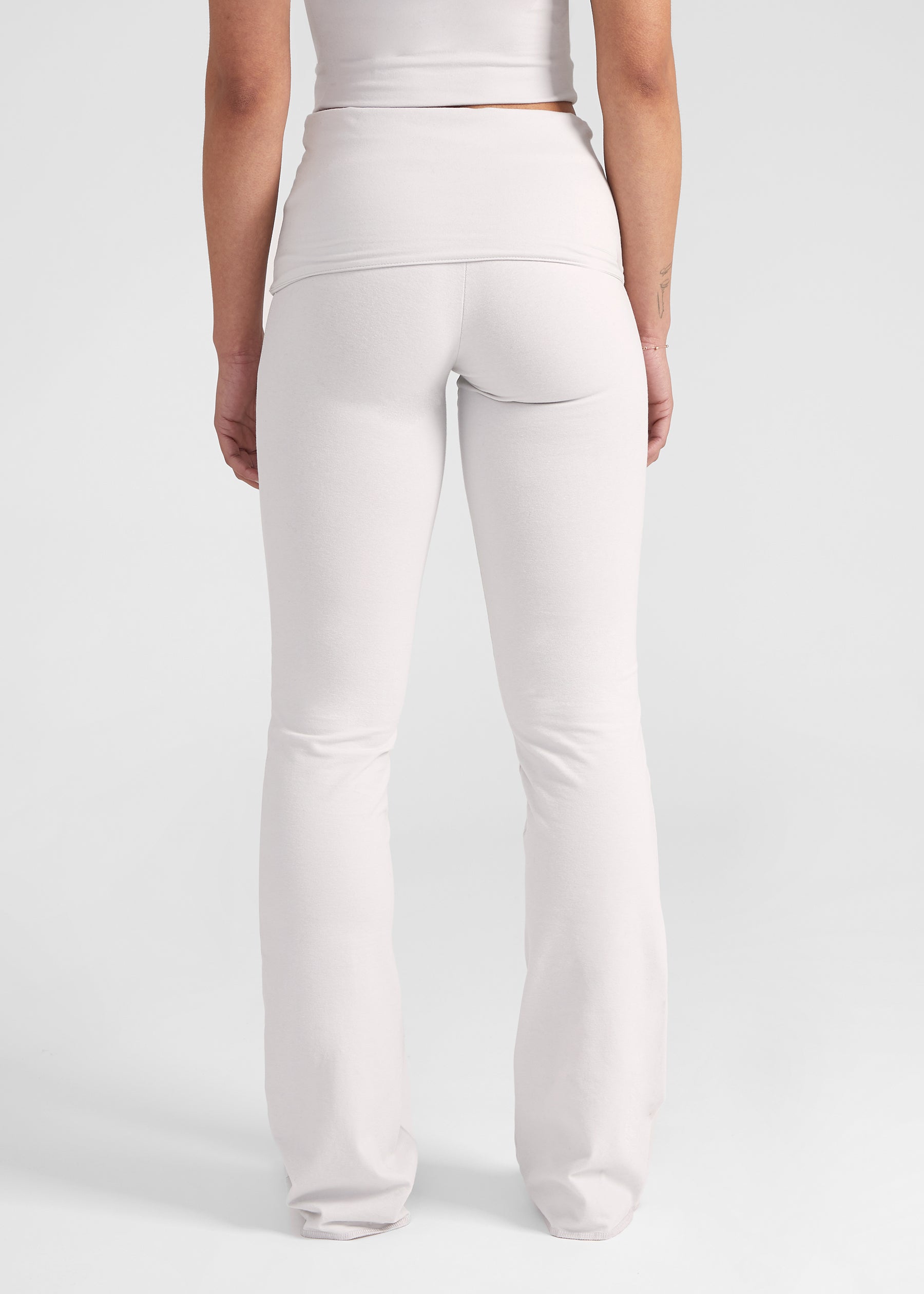 Foldover Pants - light grey melange