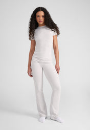 Foldover Pants - light grey melange