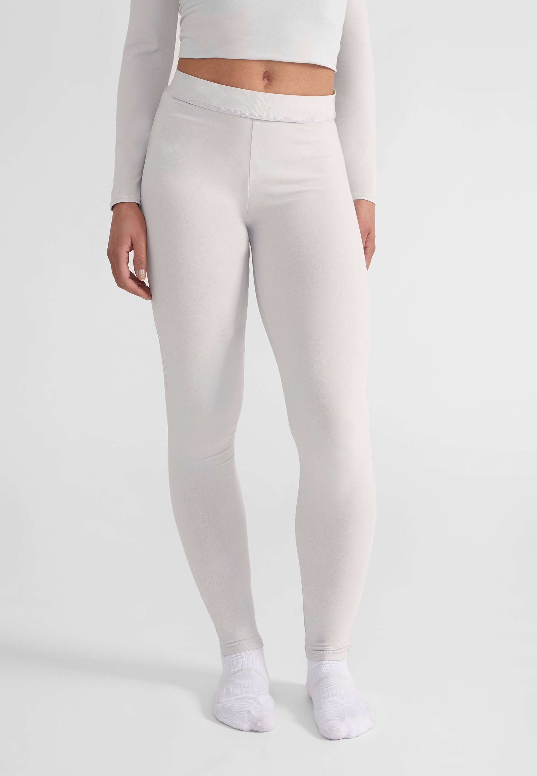 Leggings - light grey melange