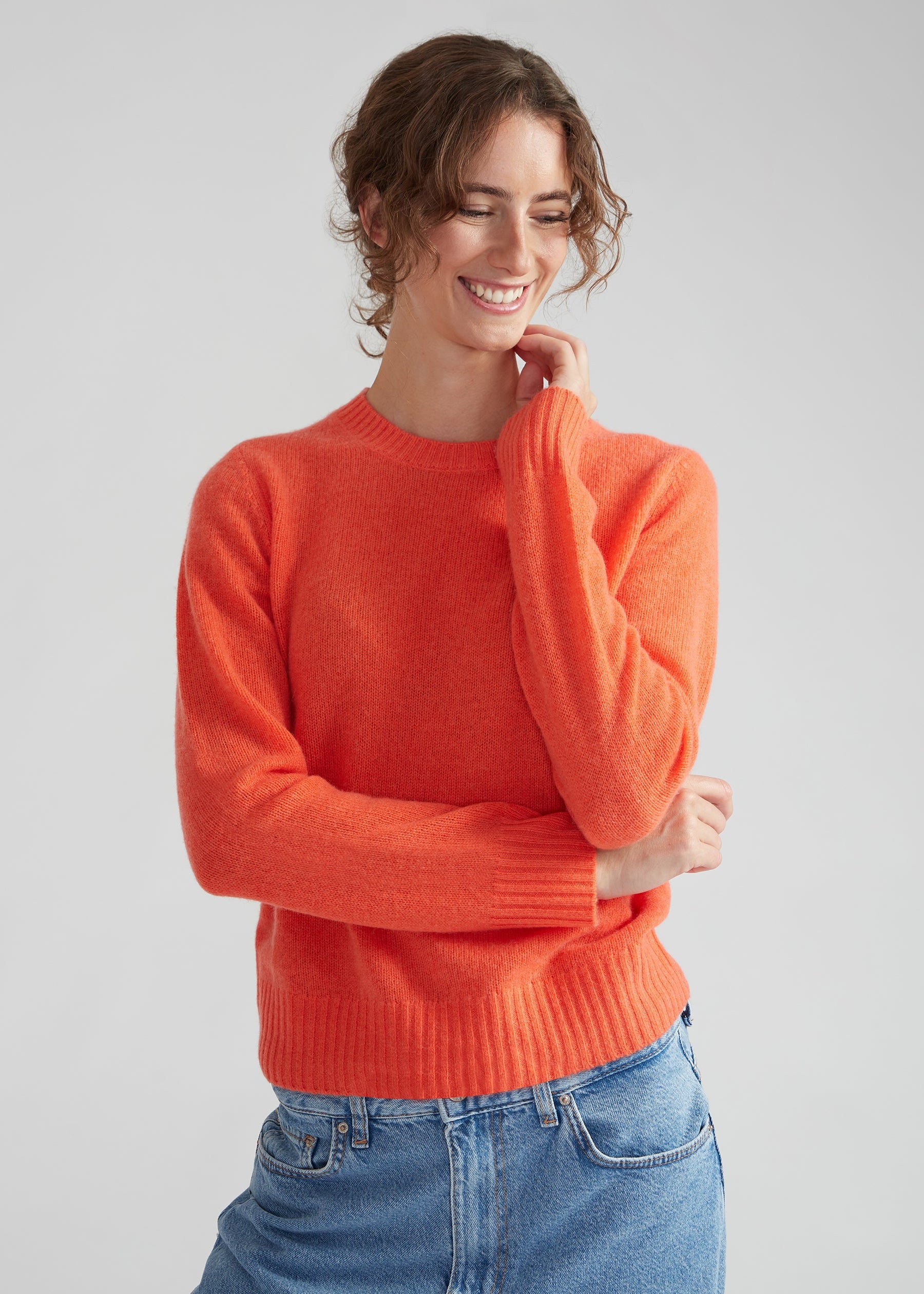 Rundhalspullover- marigold