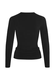 Woman wearing Longsleeve T-Shirt - black