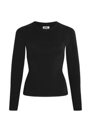 Woman wearing Longsleeve T-Shirt - black