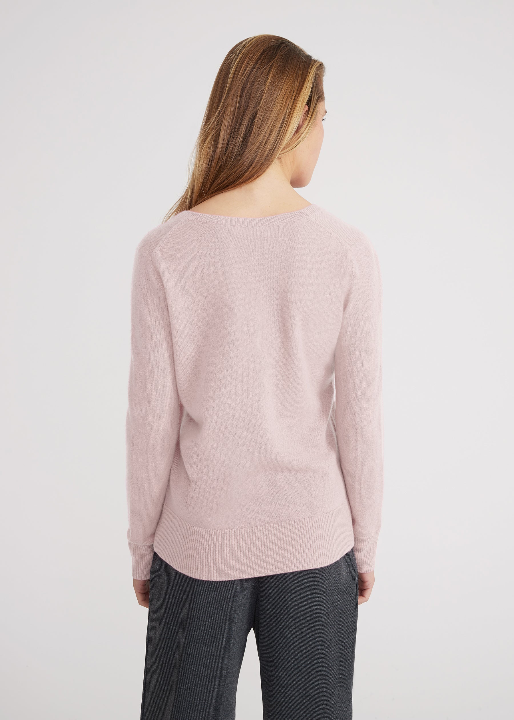 Vneck - pastel pink