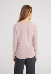 Vneck - pastel pink