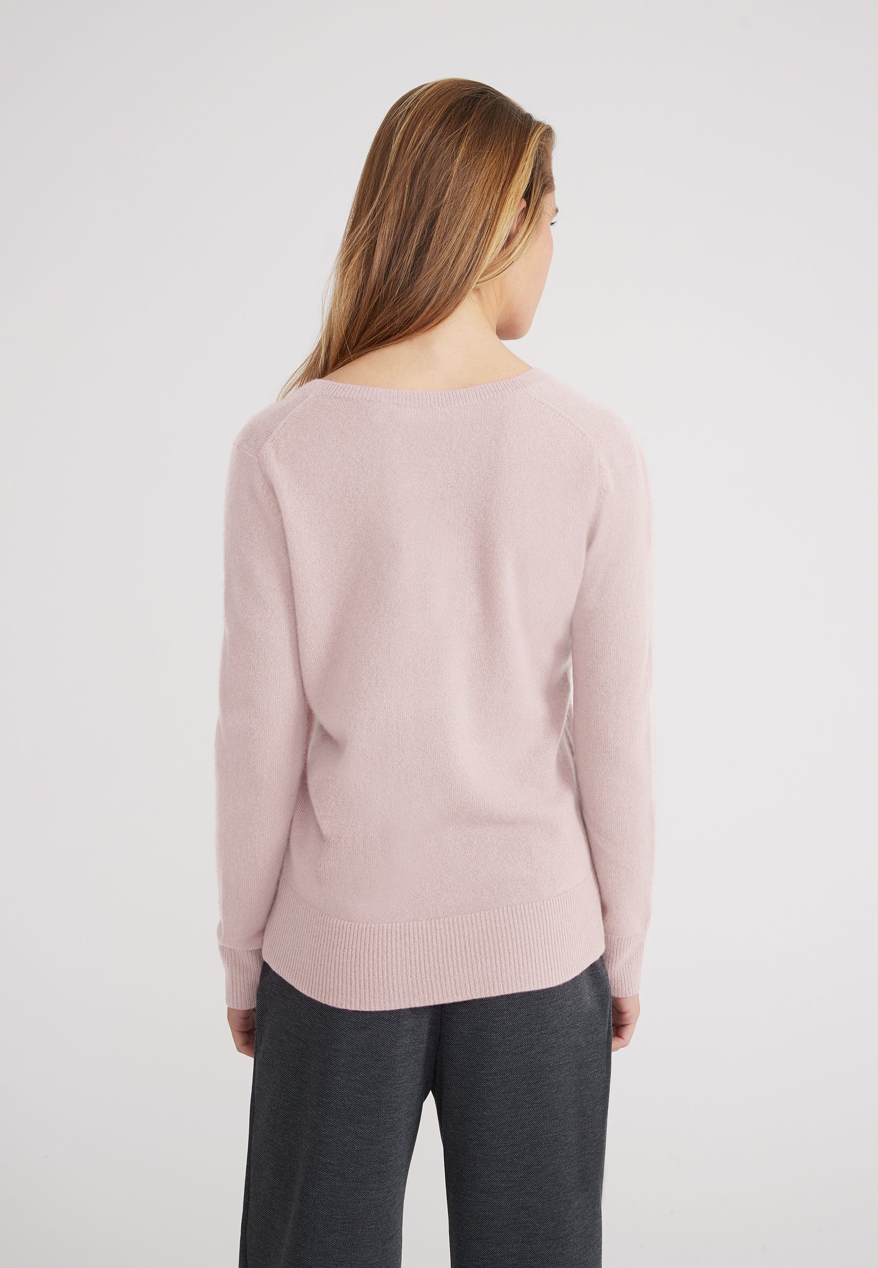 Vneck - pastel pink