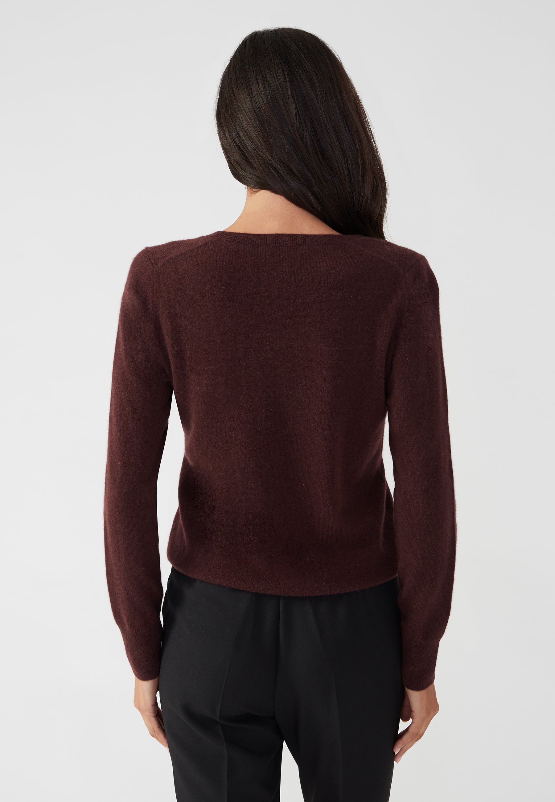 Vneck - chocolate