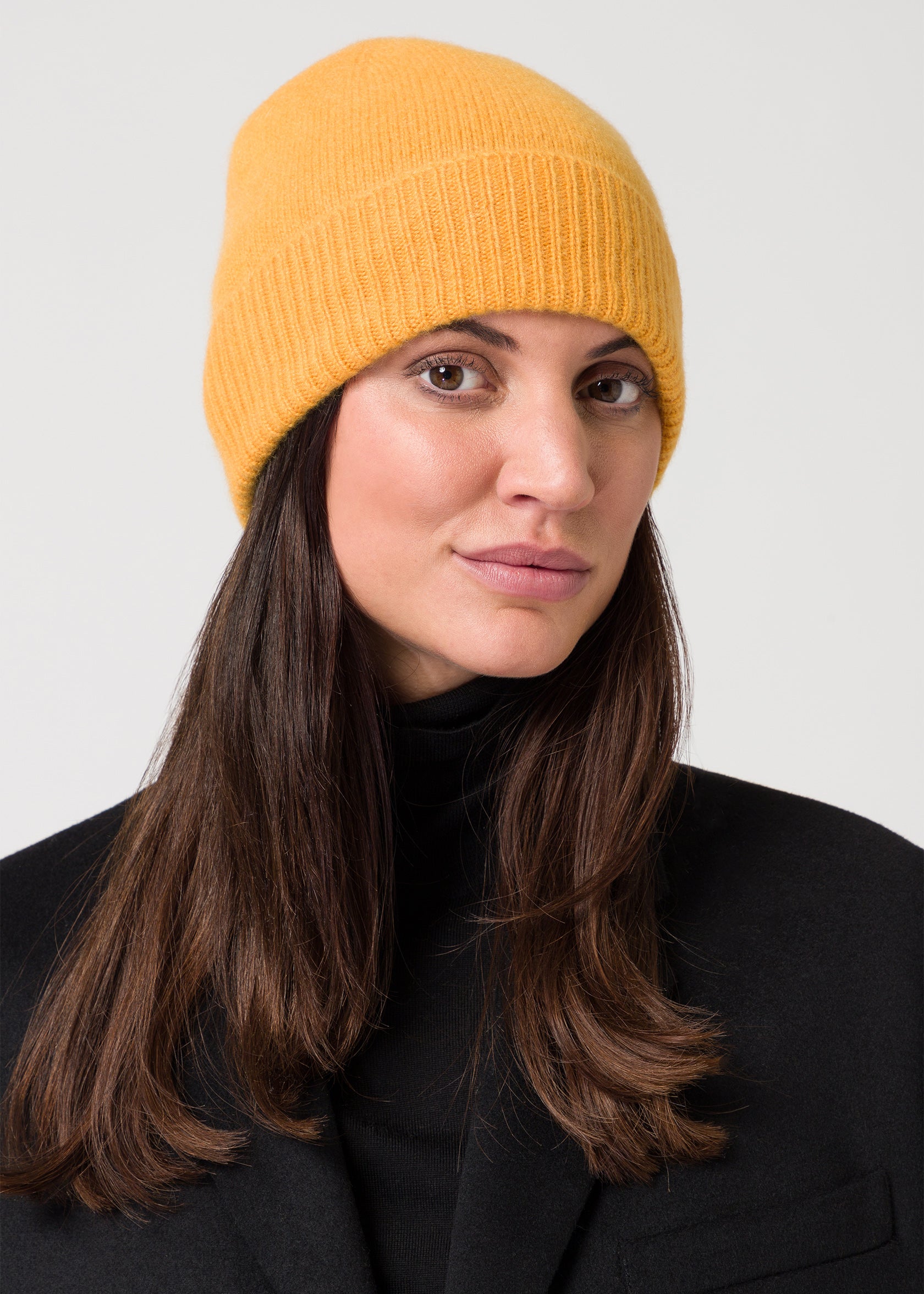 sports beanie -mustard