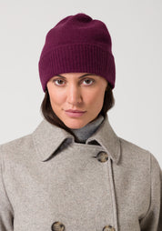 sporty beanie - plum