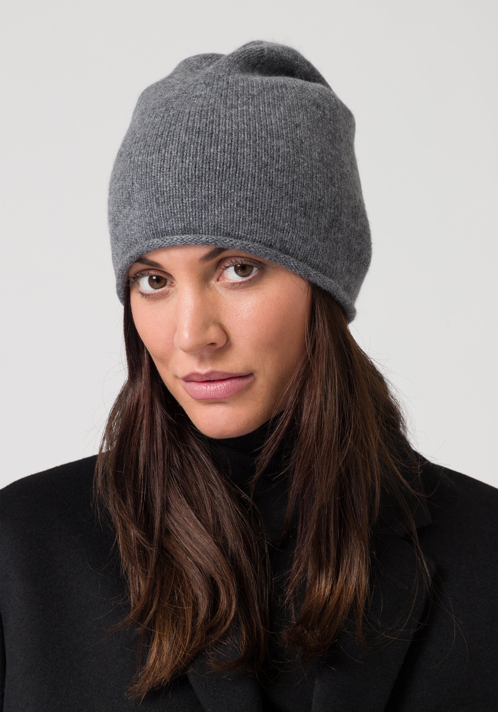 beanie - grey melange