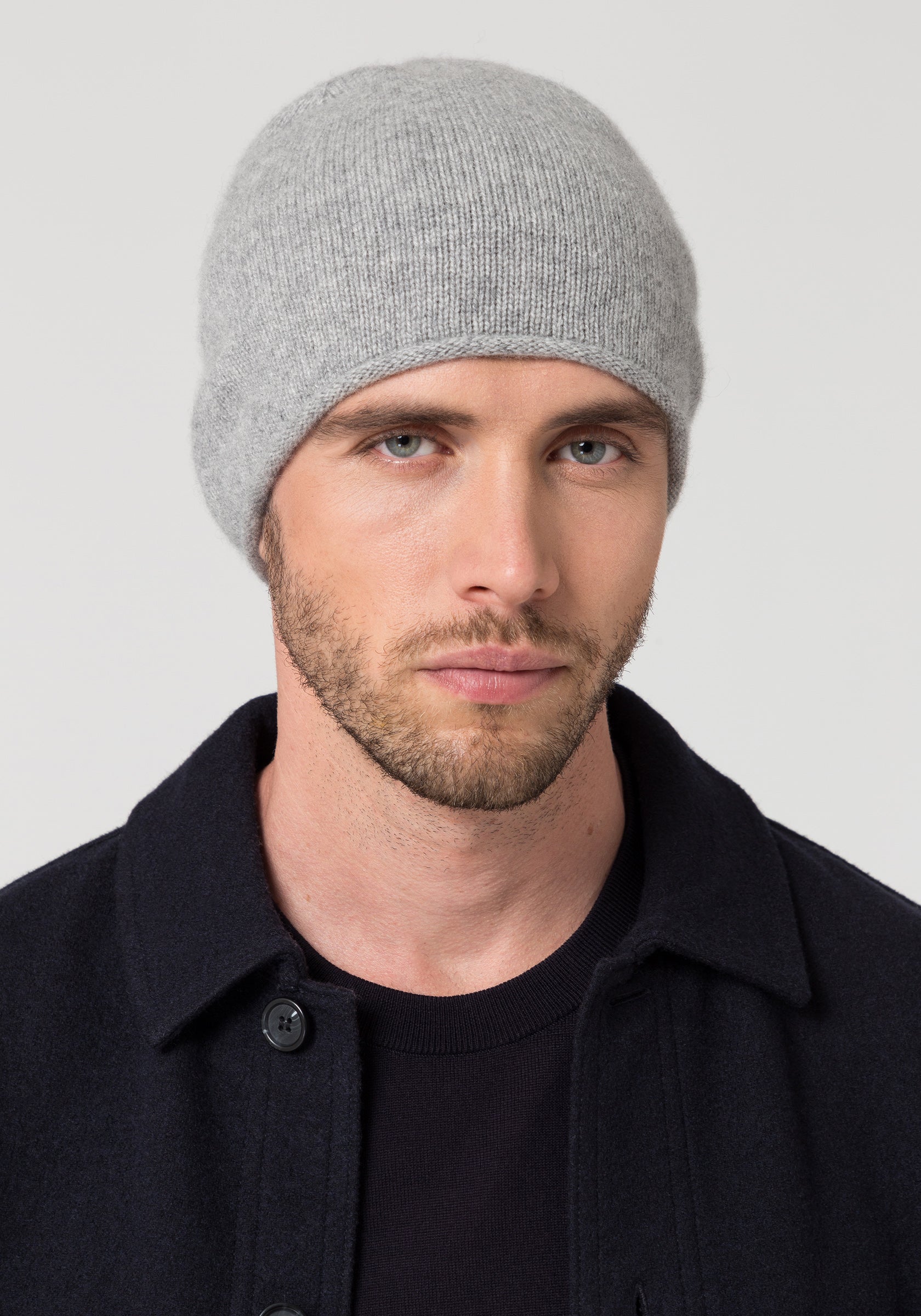 beanie - light grey melange