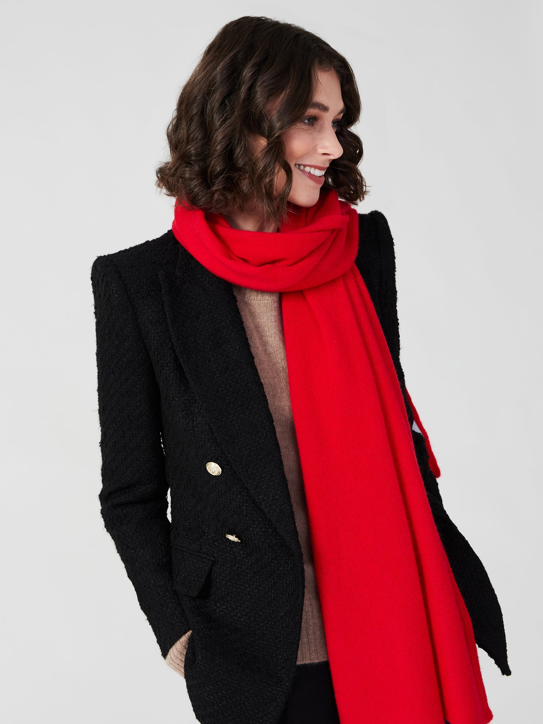 scarf - crimson