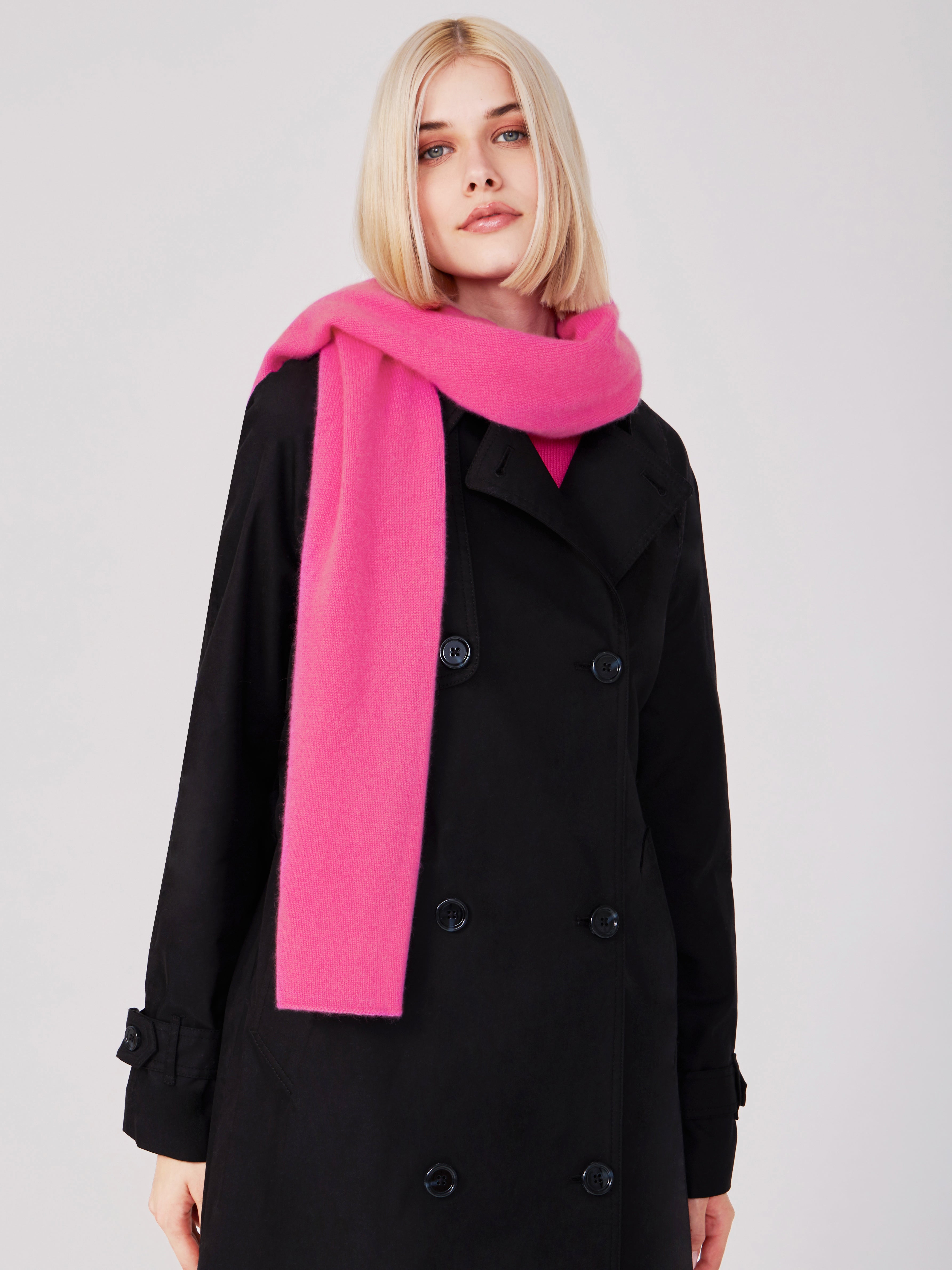 scarf - neon pink