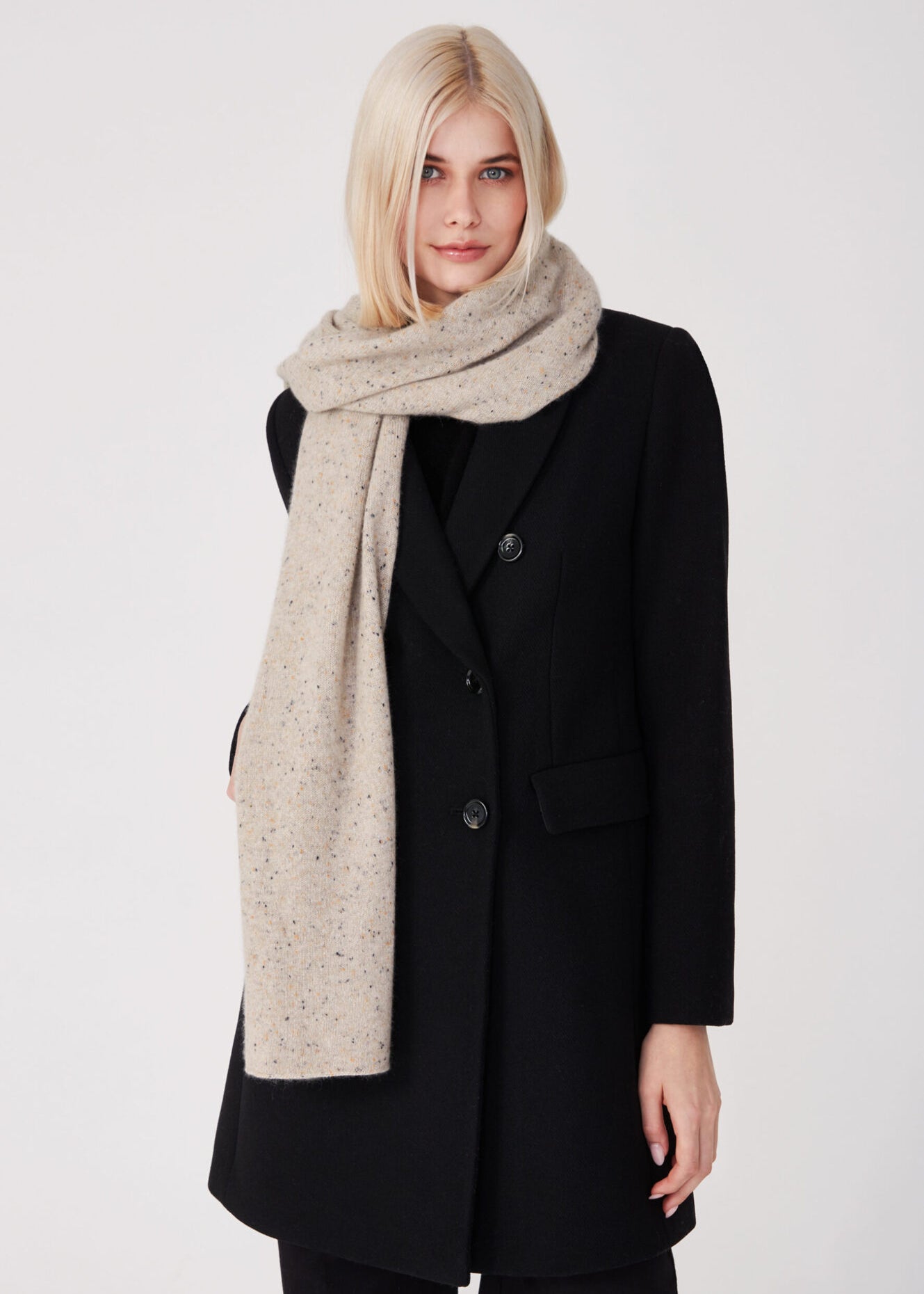 scarf - taupe melange