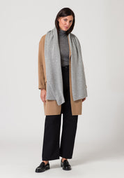 scarf - light grey melange