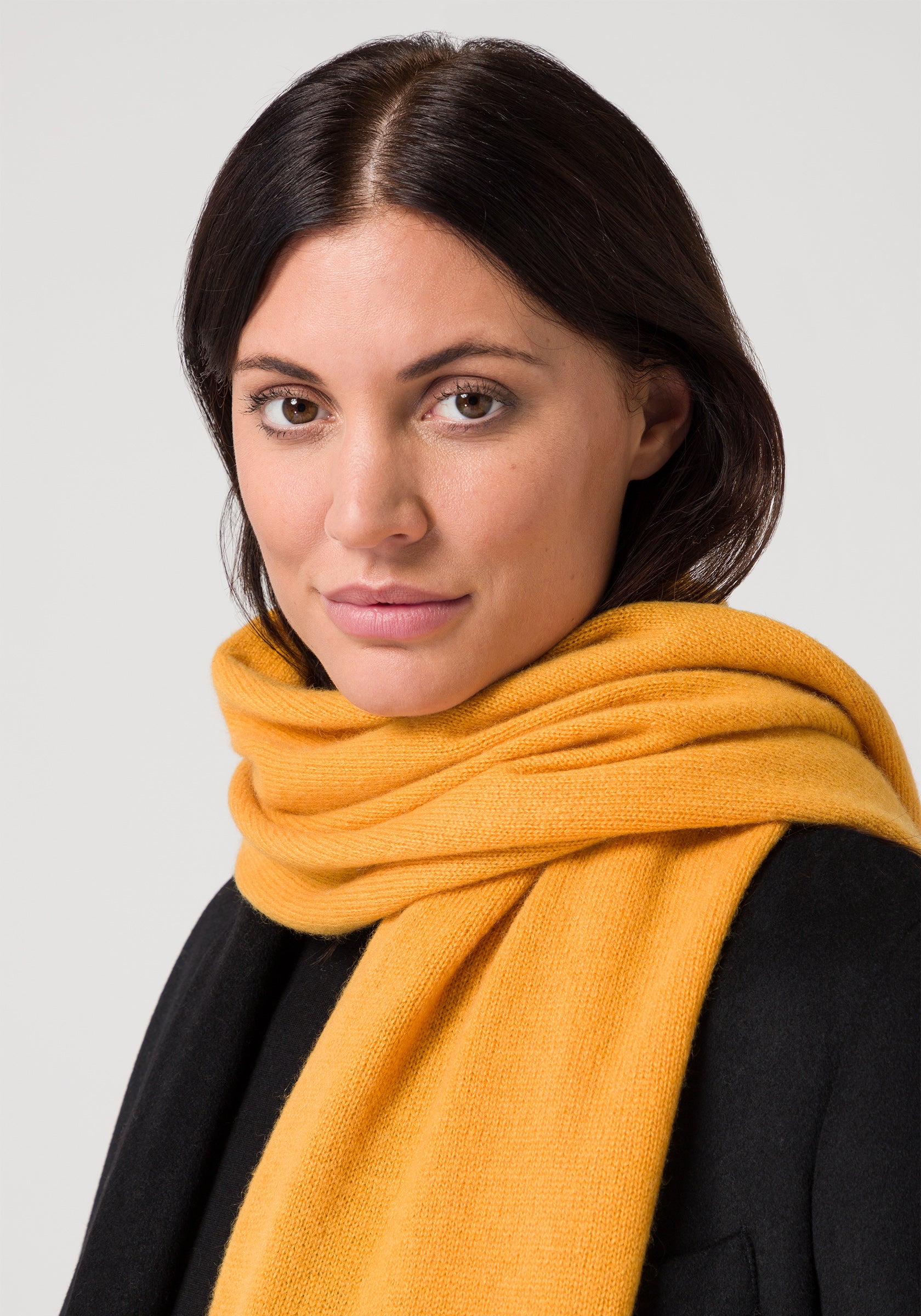 scarf - mustard