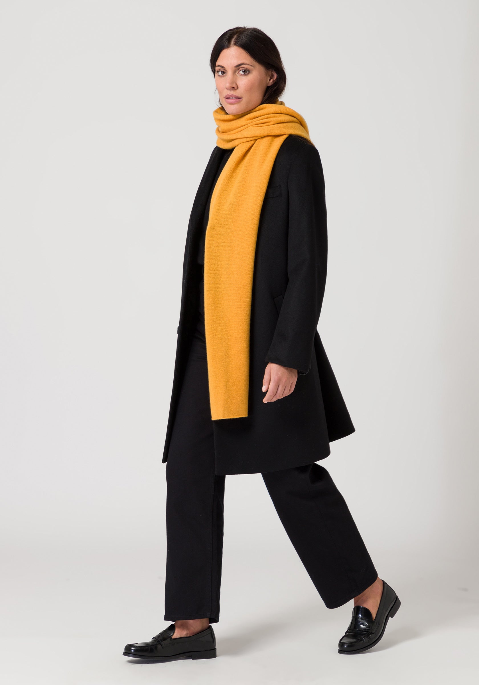 scarf - mustard