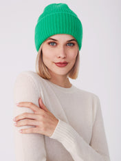 chunky beanie - green