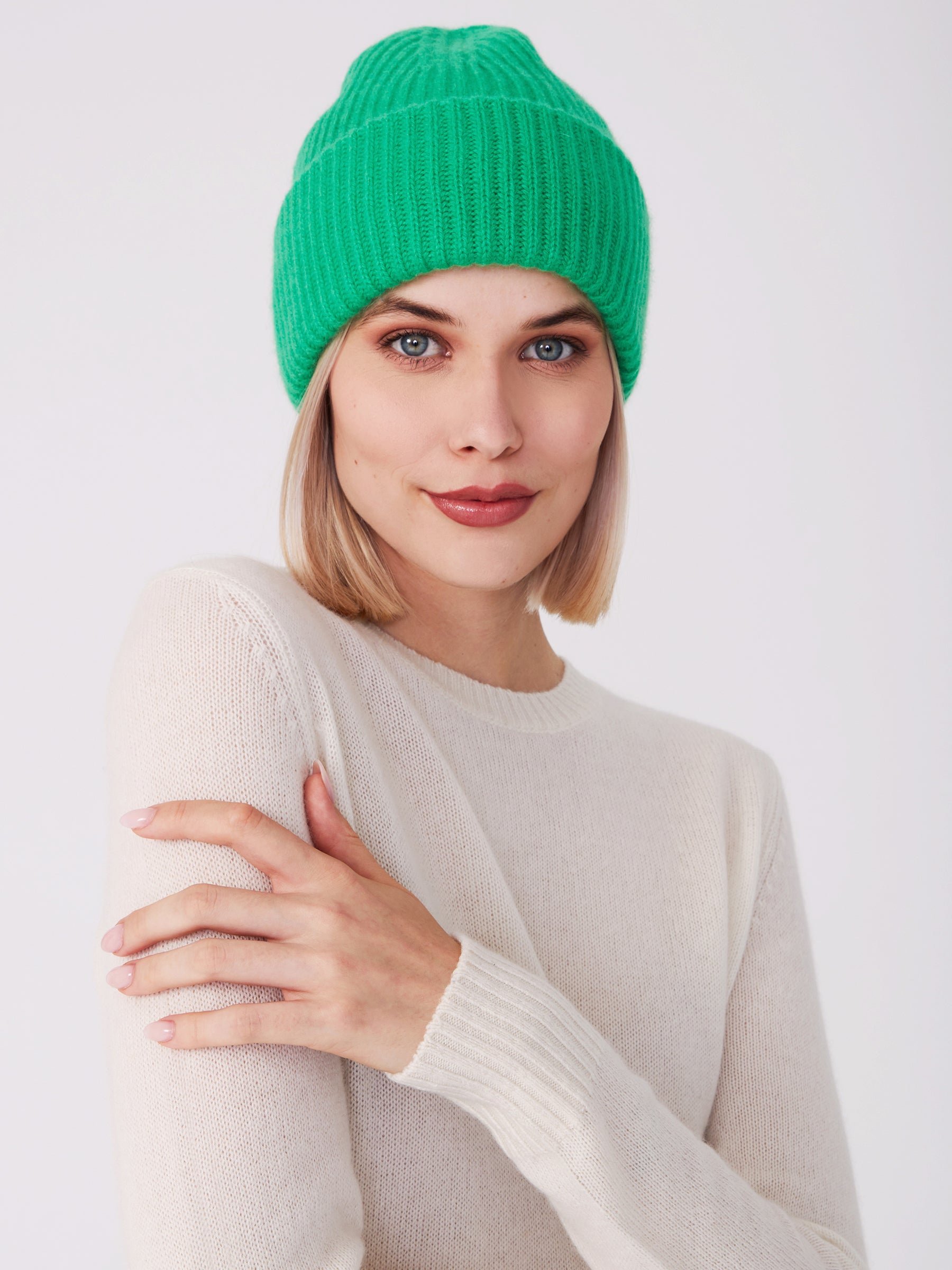 chunky beanie - green