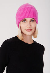 chunky beanie - fuchsia