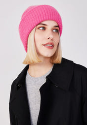 chunky beanie - neon pink