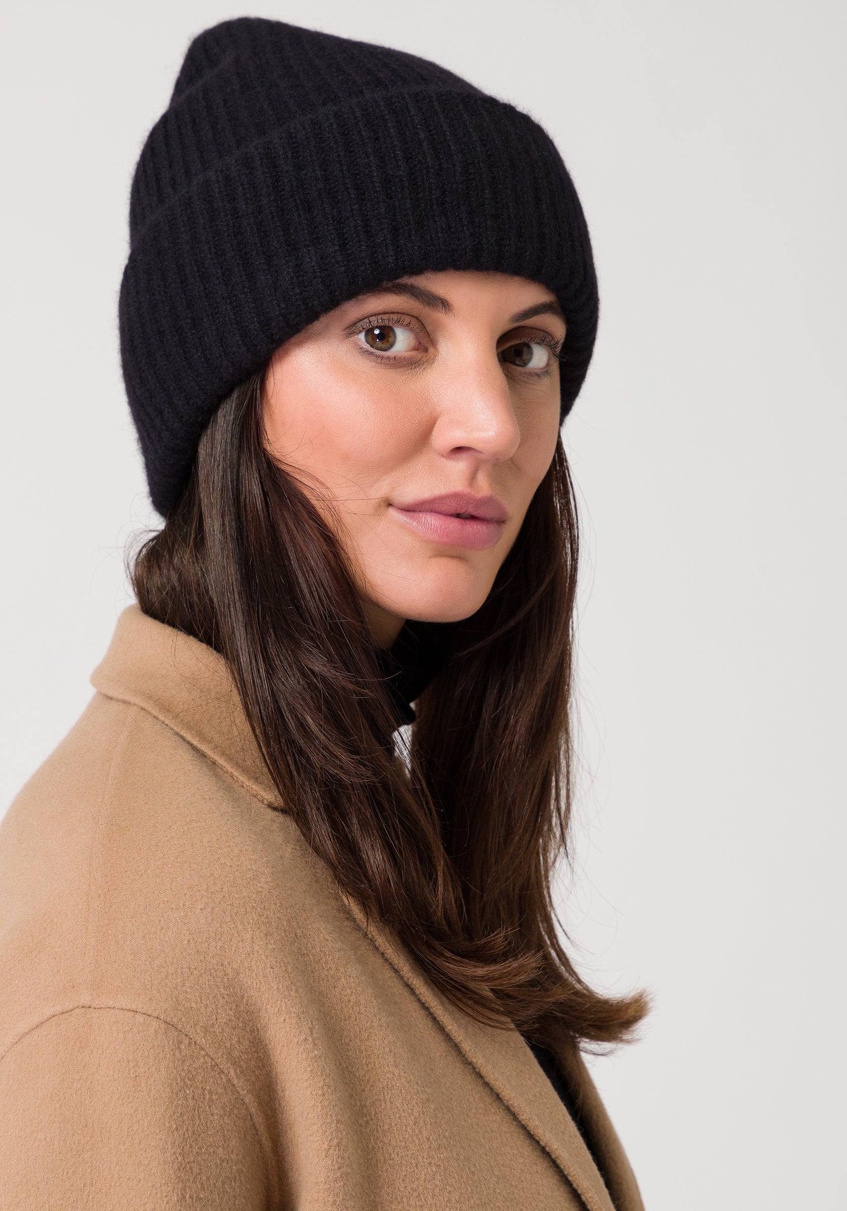 chunky beanie - black