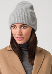 chunky beanie - light grey melange