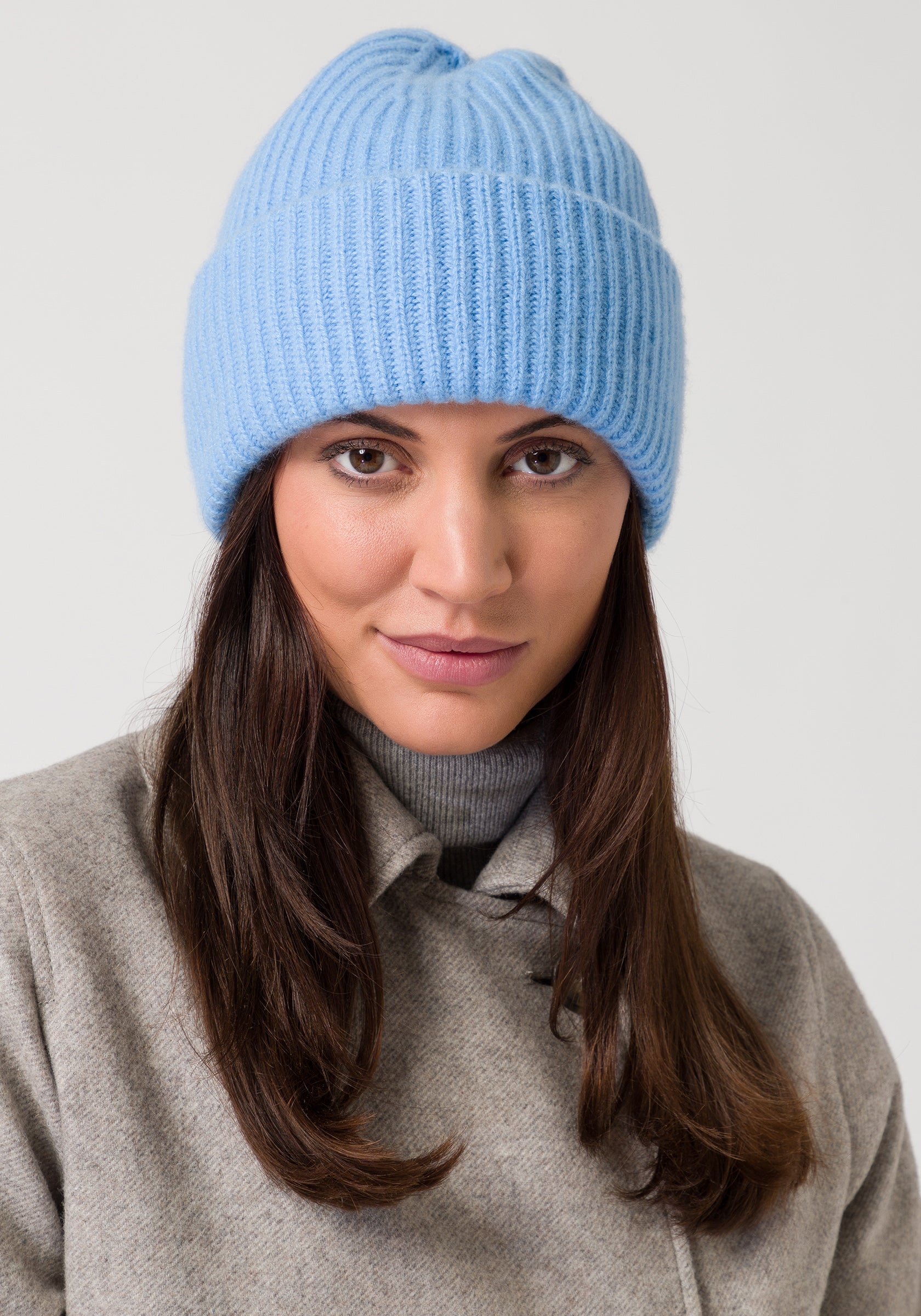 chunky beanie - icy blue