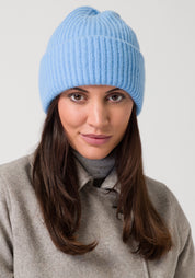chunky beanie - icy blue