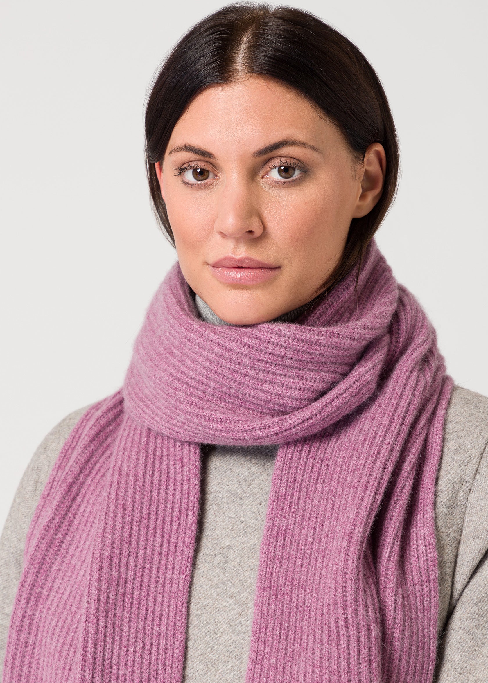 scarf - dull rose