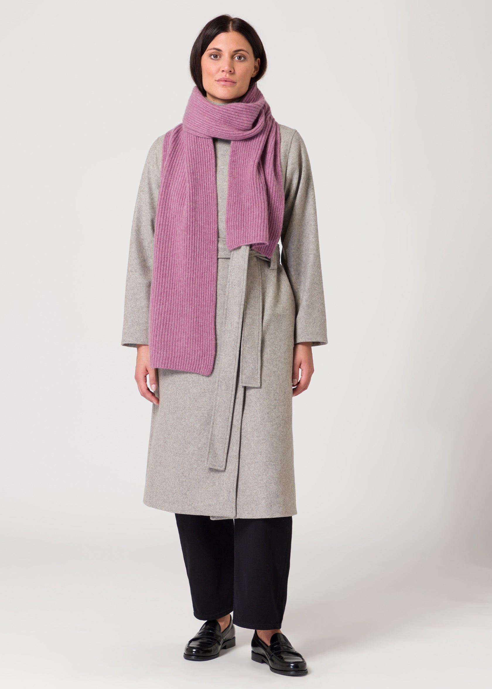 scarf - dull rose