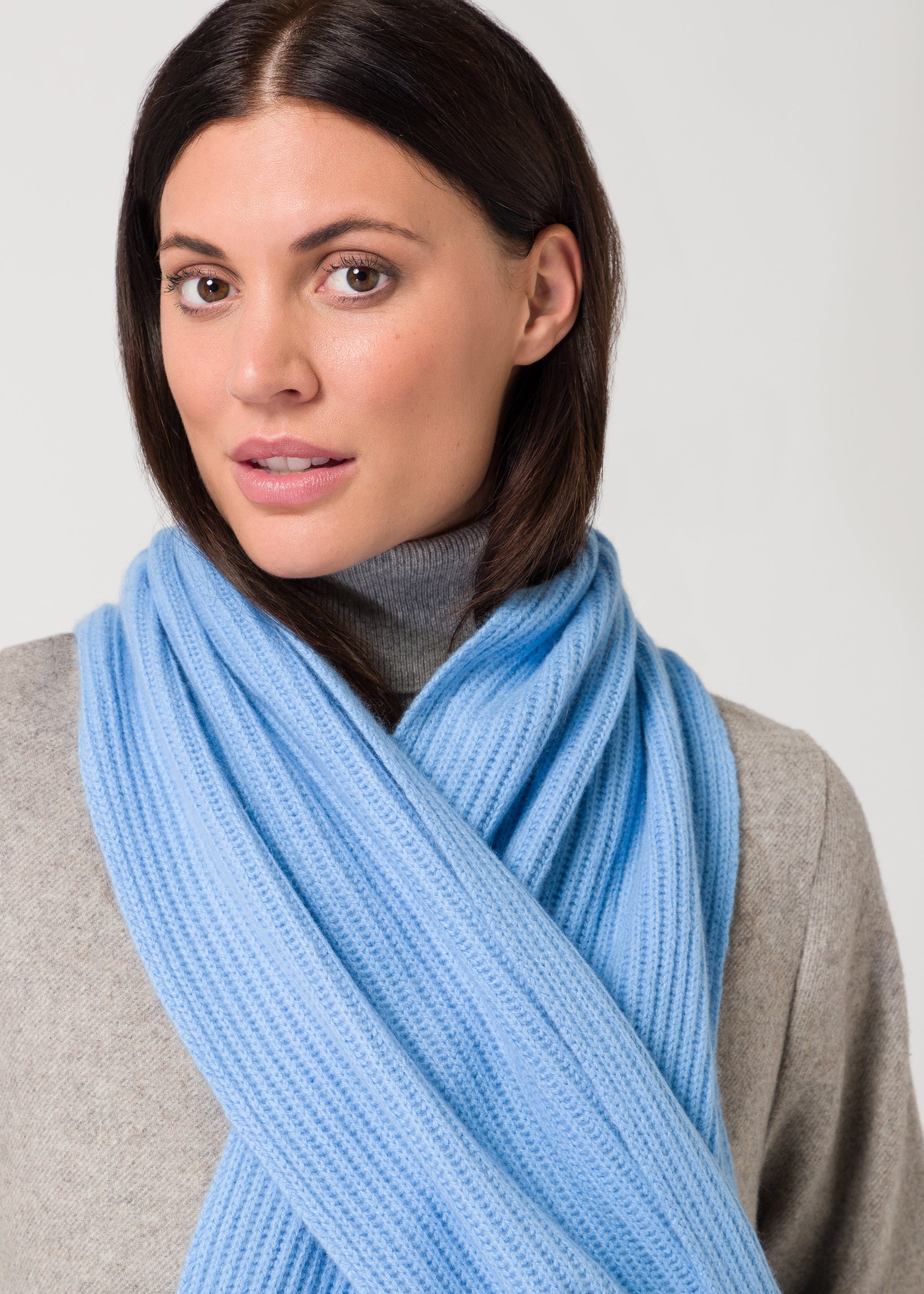 scarf - icy blue