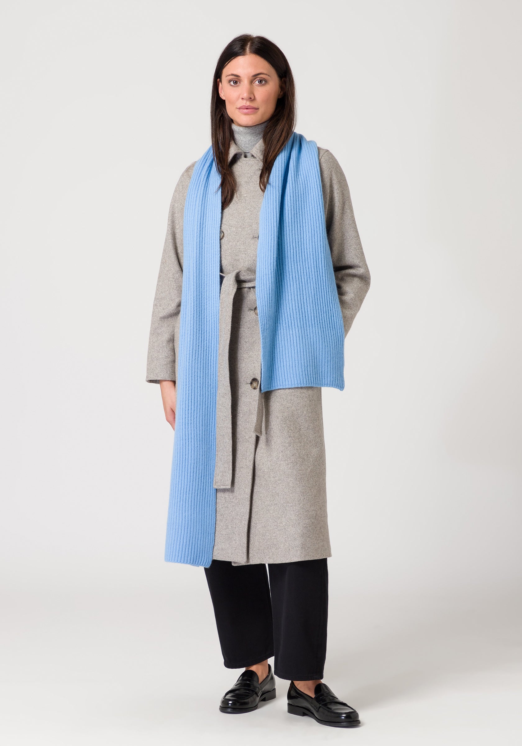 scarf - icy blue