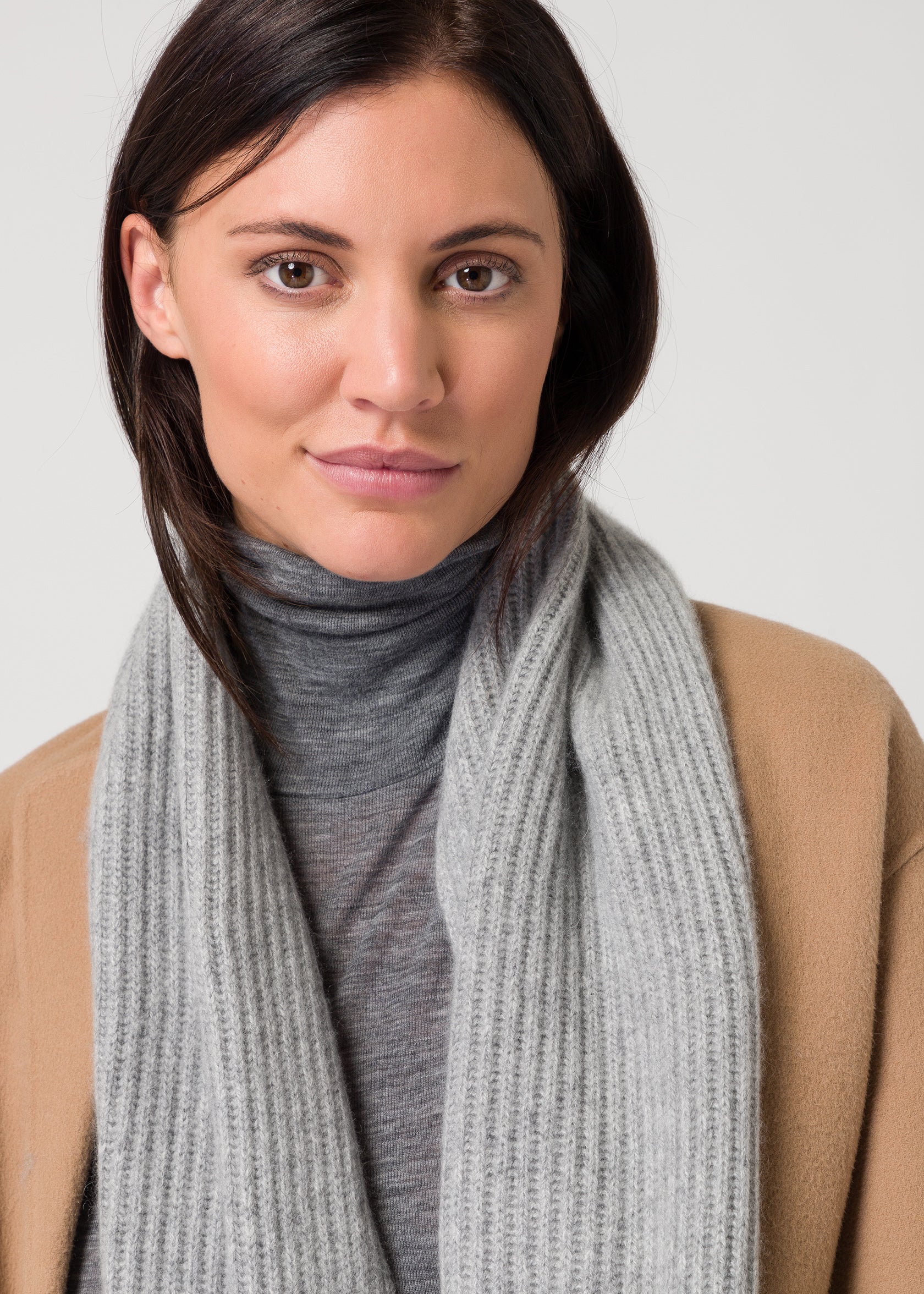 scarf - light grey melange