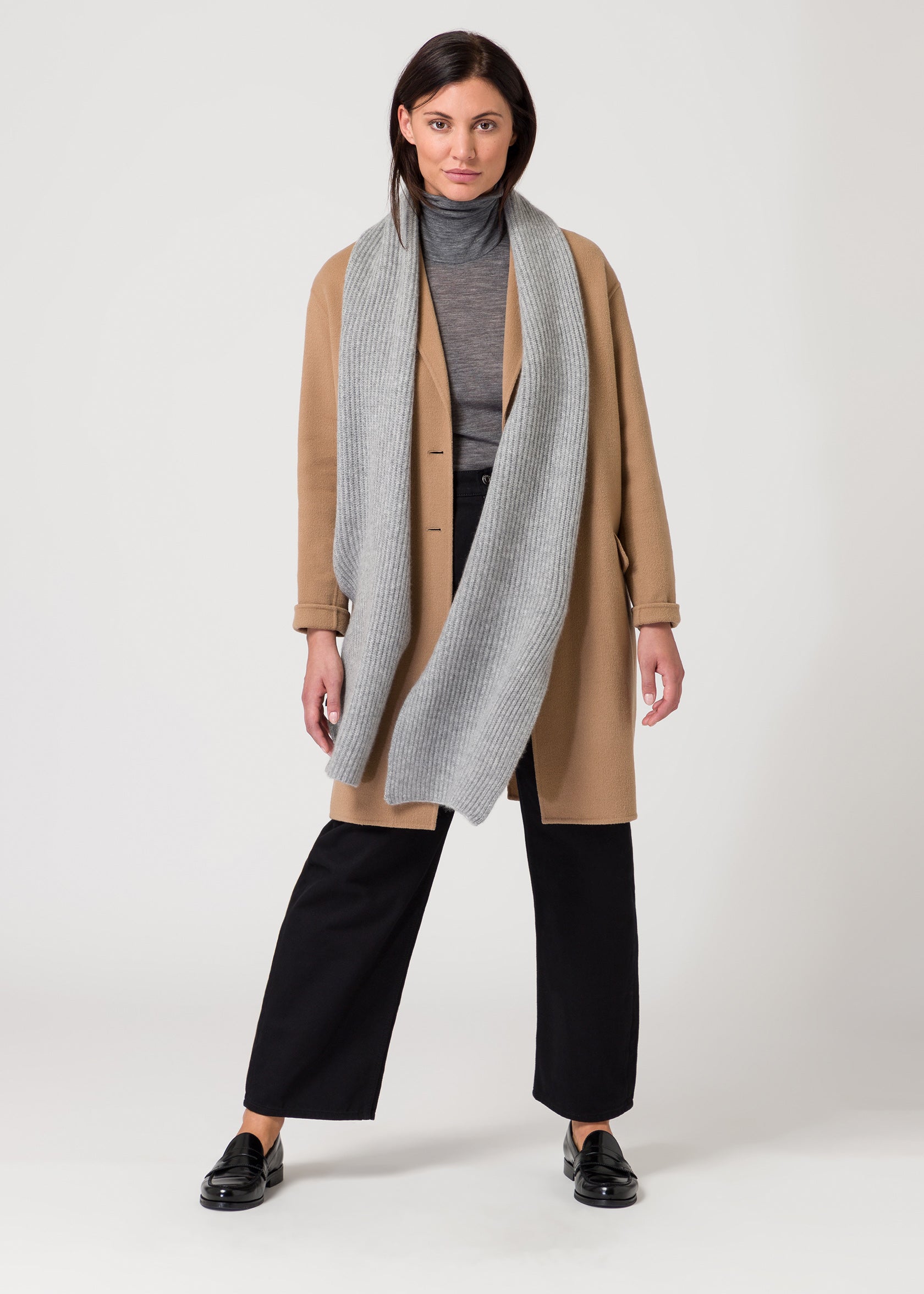 scarf - light grey melange 