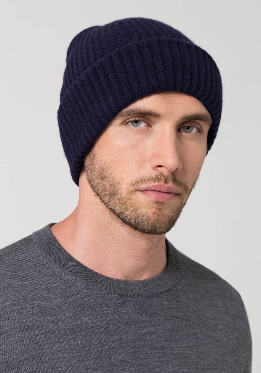 Ripped Beanie, Merinowolle & Kaschmir
