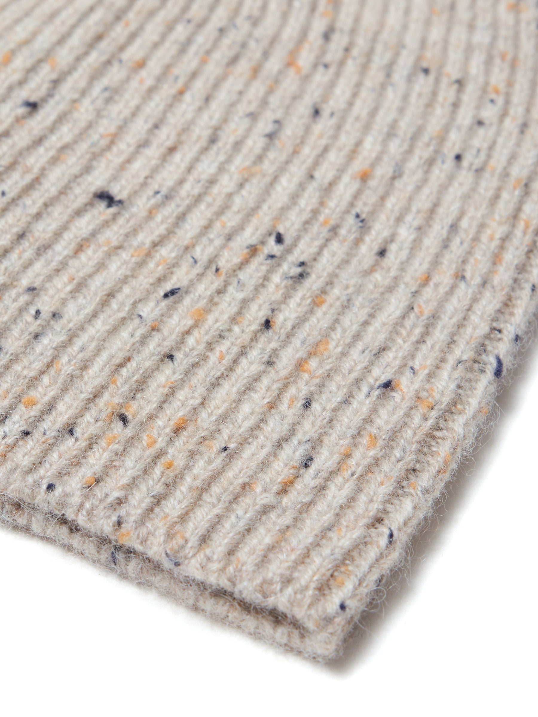 Ripped Beanie - taupe melange