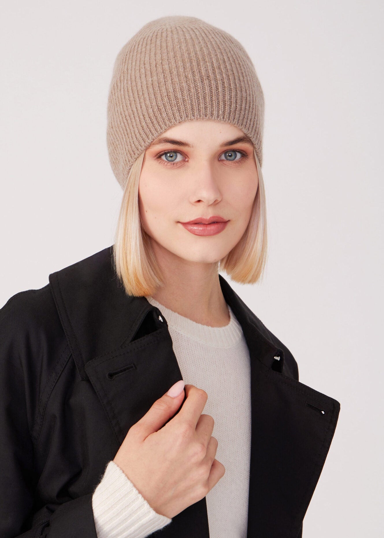 Ripped Beanie - nougat