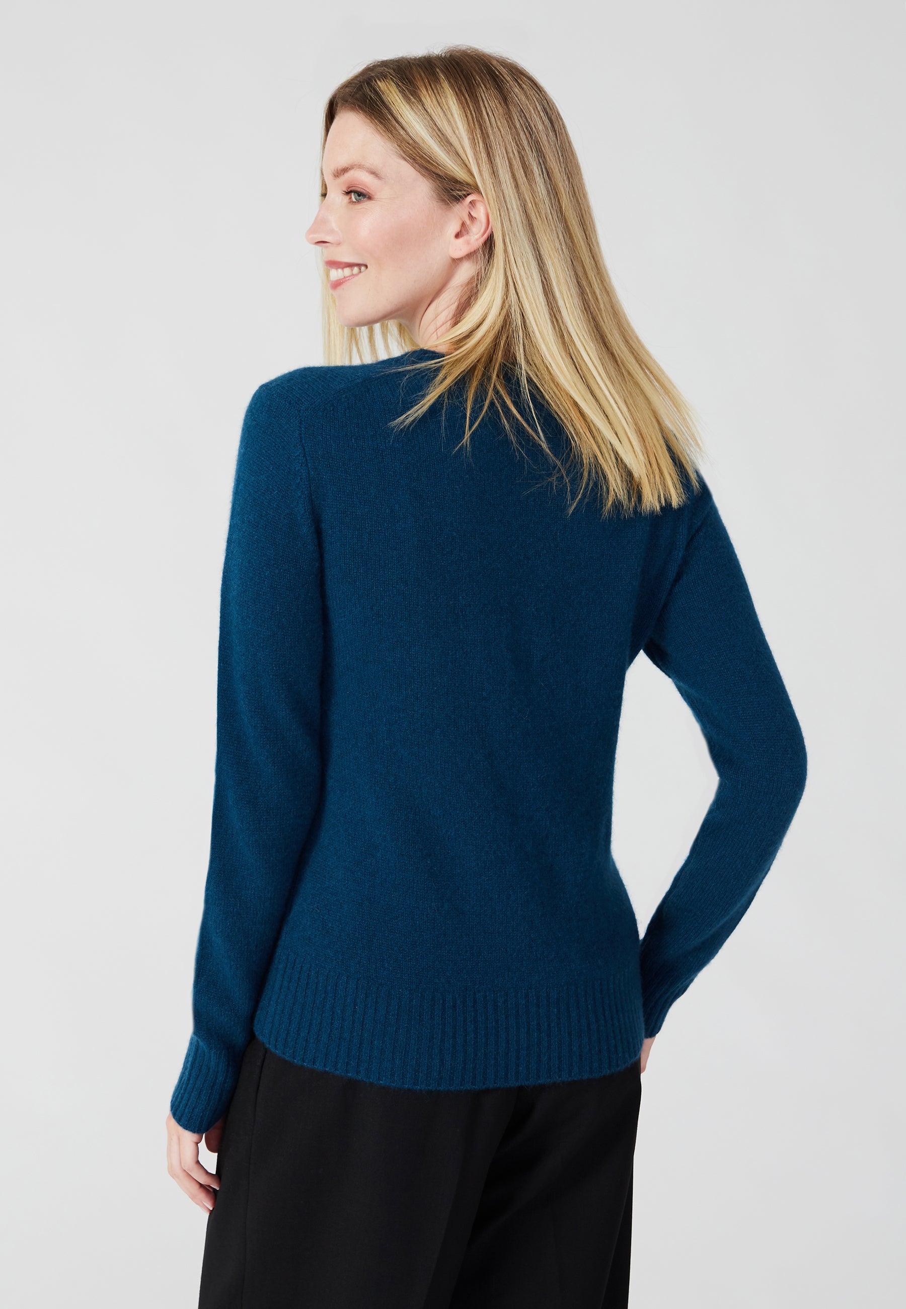 Rundhalspullover - dark slate blue