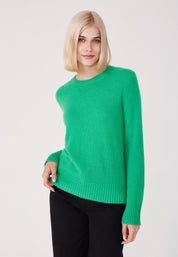 Rundhalspullover- green