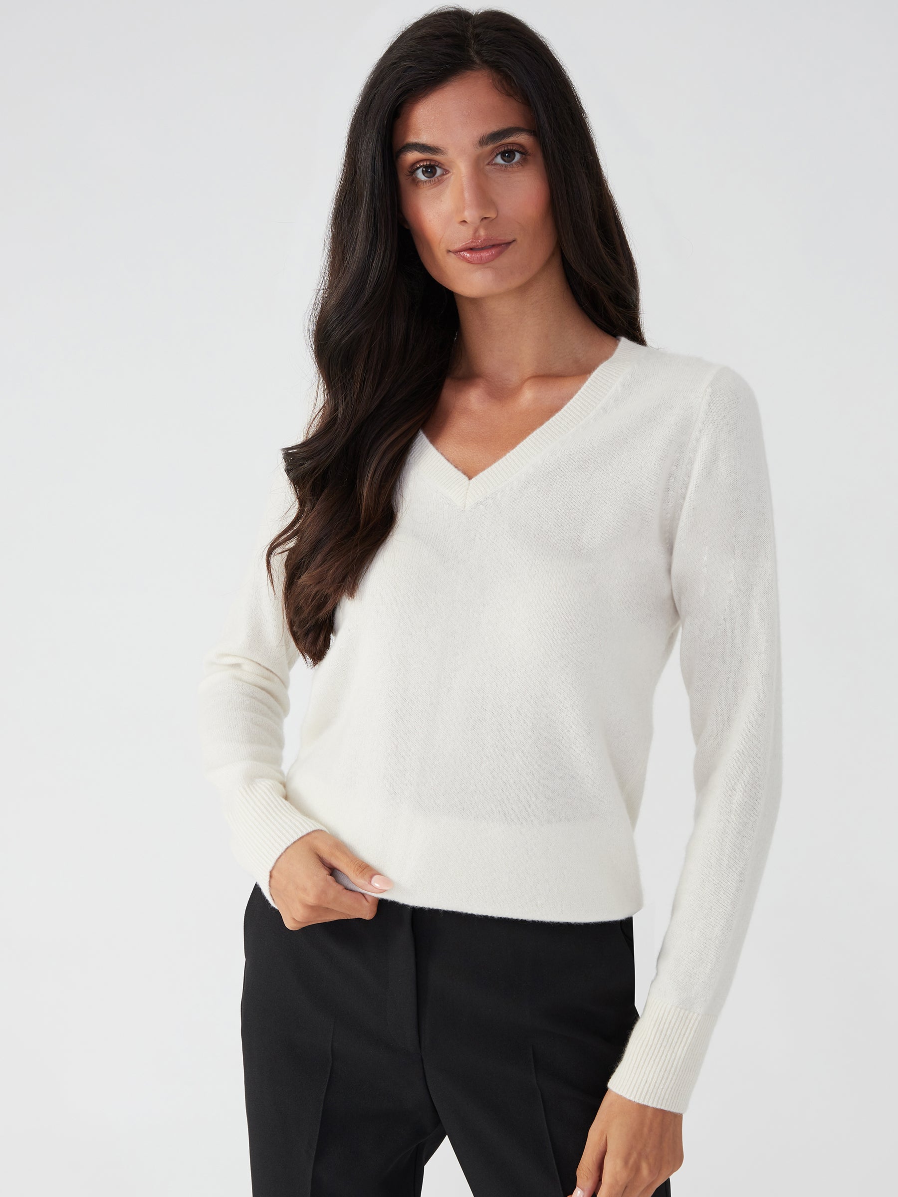Vneck - cream