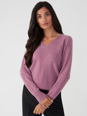 Vneck - dull rose